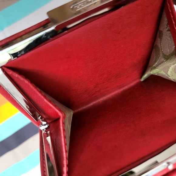 Coach leather wallet red - Picture 8 of 8